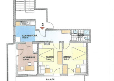 Apartment plan Gorfenspitze - Ferienwohnungen in Galtür